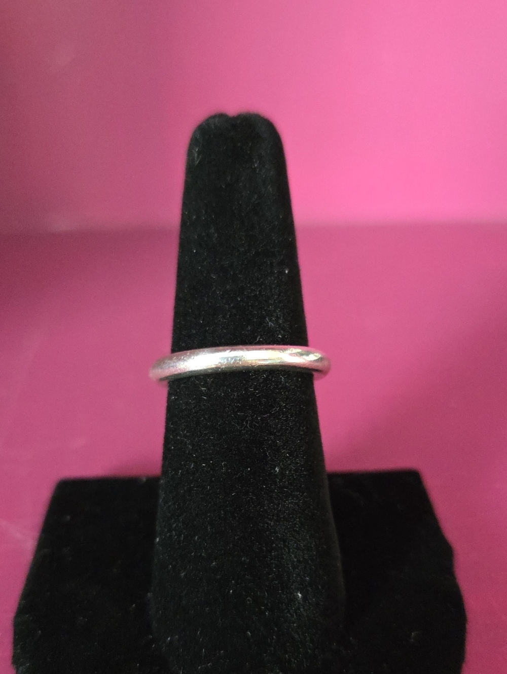 Pandora Sterling Silver Smooth Minimalist Band Ring Size 6